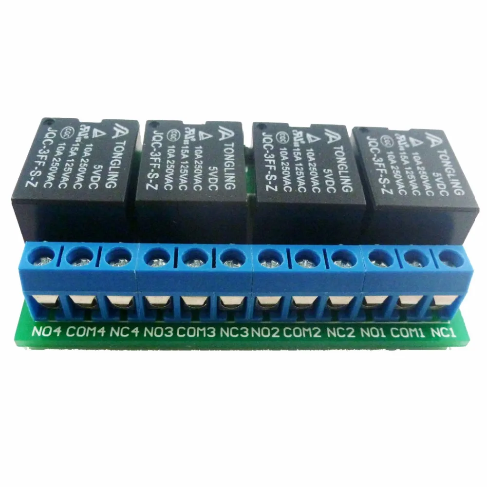 

4CH 5V Flip-Flop Latch Relay Module Bistable Self-locking Electronic Switch Low Pulse Trigger Board