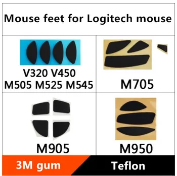 

2 sets/pack mouse feet for logitech M950T/M905/M705/M505/M525/V320 TPFE mouse skates
