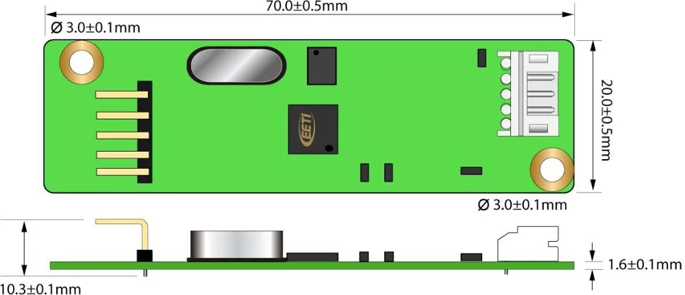 Ввода eGalax 4/5-проводная резистивная USB Сенсорный экран Панель контроллер EETI ETP-MB-R4502UPEG Эло/3 м Совместимость