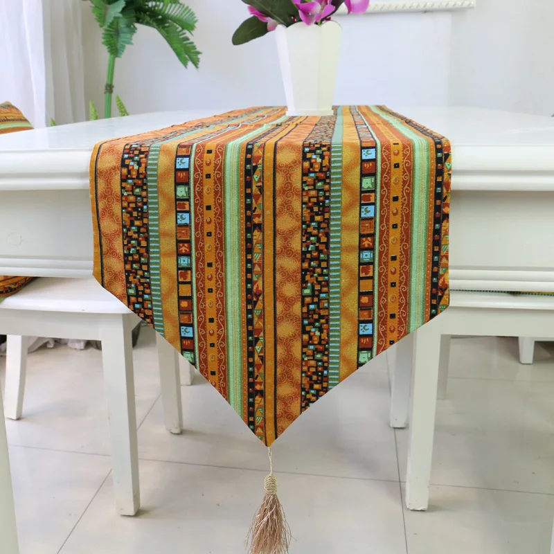 American cotton and hemp table flag, table flag, hotel, bed flag, tea house, tea flag