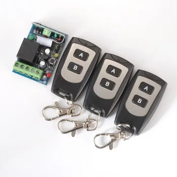 

LED Light Lamp Remote Switch 12V DC Remote ON OFF Lighting Switch Receiver 3 Transmitter 1CH Relay Digital Switch 315 433.92MHZ