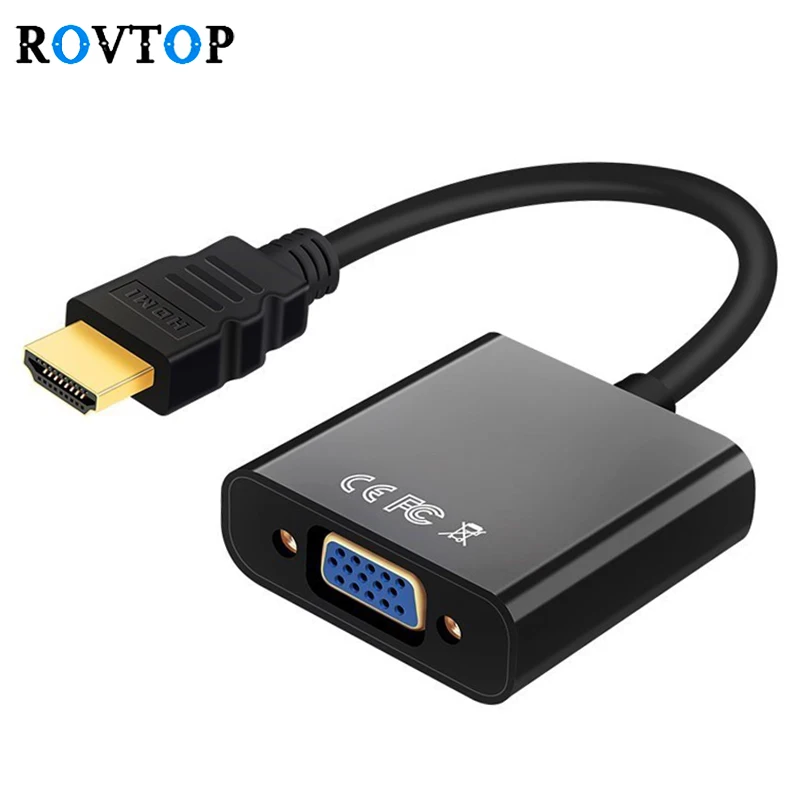 Переходник Rovtop Z2 с HDMI на VGA папа мама 1080P|Кабели VGA| |