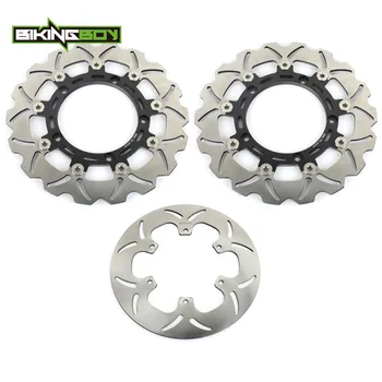 

BIKINGBOY Front Rear Brake Discs Rotors Disks for Yamaha FJ1200 FJ 1200 ABS1991 1992 1993 1994 1995 1996 Mototcycle Full Set