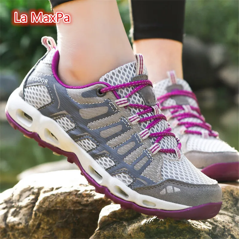 

size 35-46 Outdoor summer Sport Shoes Woman Sneakers Men Brand Running shoes women Anti-skid Off-road Jogging Trainers Walking