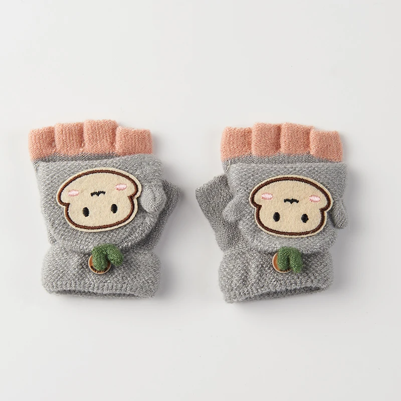 Winter Handschuhe Kinder Schöne Muster Halbe Fingerhandschuhe Halten Im Winter Warm Nette Winter Handschuhe C3105