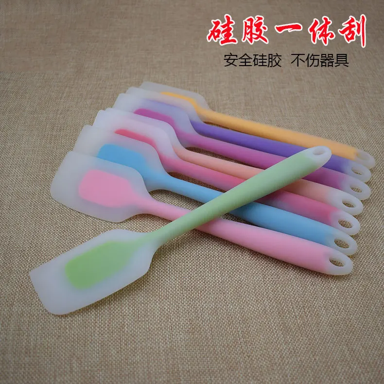 

5 pcs Large translucent all-in-one silicone squeegee Mixing spatula Cream spatula Cake baking tools