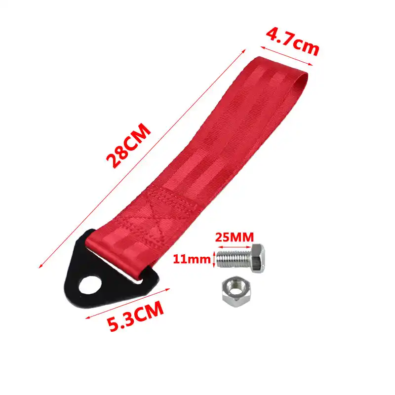 Red RASTP High Strength Tow Strap