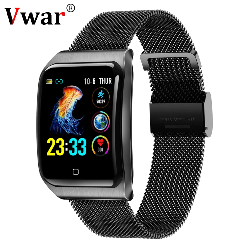 Vwar AF6 IP68 Водонепроницаемый Смарт-часы Мониторинг частоты сердечных сокращений крови Давление Спорт Bluetooth Для мужчин Smartwatch для IOS xiaomi android Vwar AF6 IP68 Водонепроницаемый Смарт-часы Мониторинг частоты сердечных сокращений крови Давление Спорт Bluetooth Для мужчин Smartwatch для IOS xiaomi android