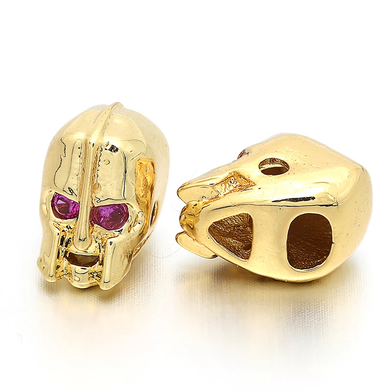 

11mm*12mm new Optimus Prime character copper modeling micro-inlaid zircon CZ jewelry accessories suitable DIY necklace bracelets