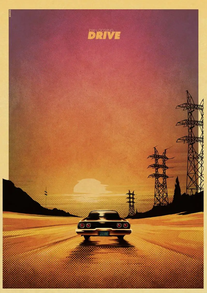Drama movie Drive Ryan Gosling высокое качество печать рисунок ретро постер ВИНТАЖНЫЙ ПЛАКАТ