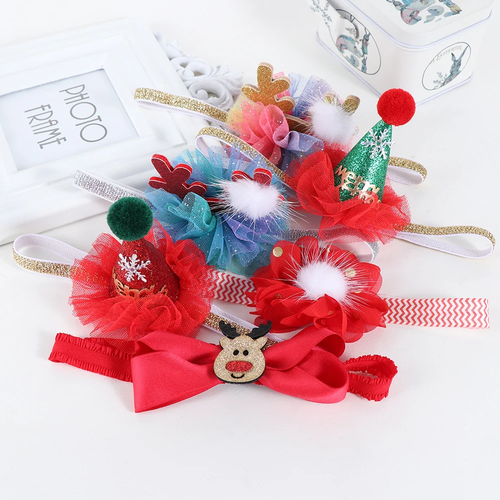 1 PC Cute Xmas Hair Accessories Christmas Hairband Elk Horn Barrette