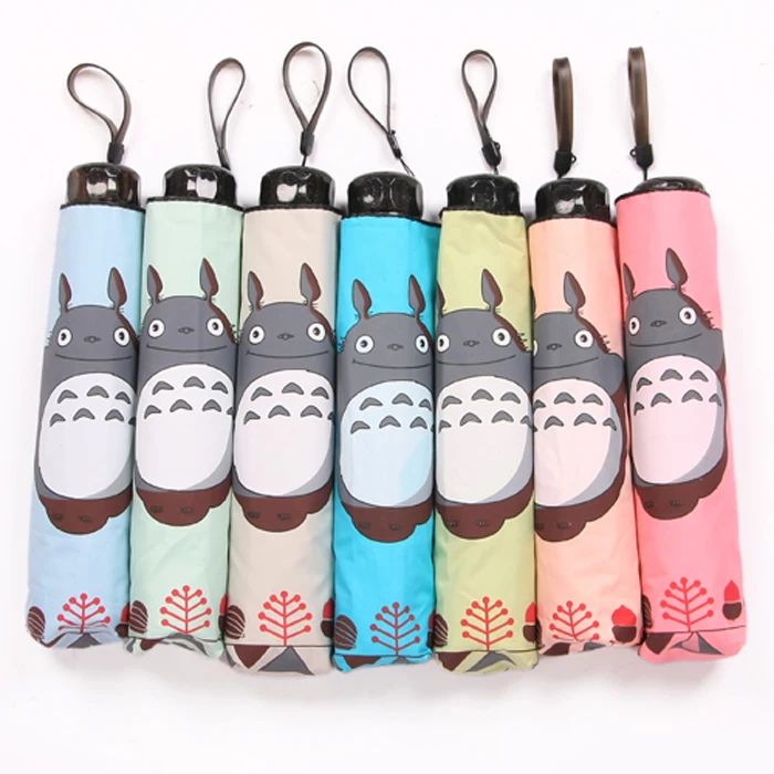 

Free shipping 6 Color Anime My Neighbor Totoro Cute Daily Folding Umbrella Cosplay Collection