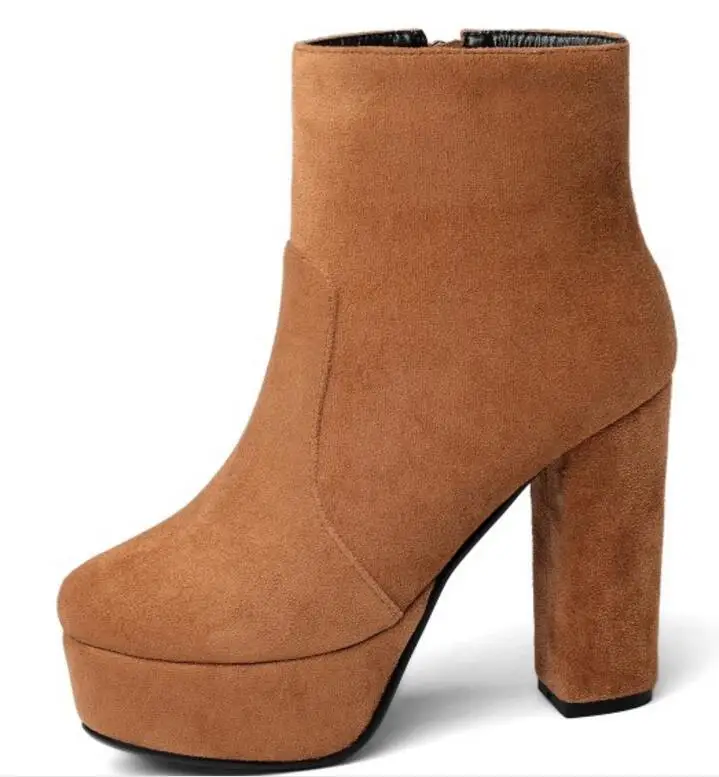 Женские chaussure женщины весна осень женская обувь сапоги на платформе и массивном