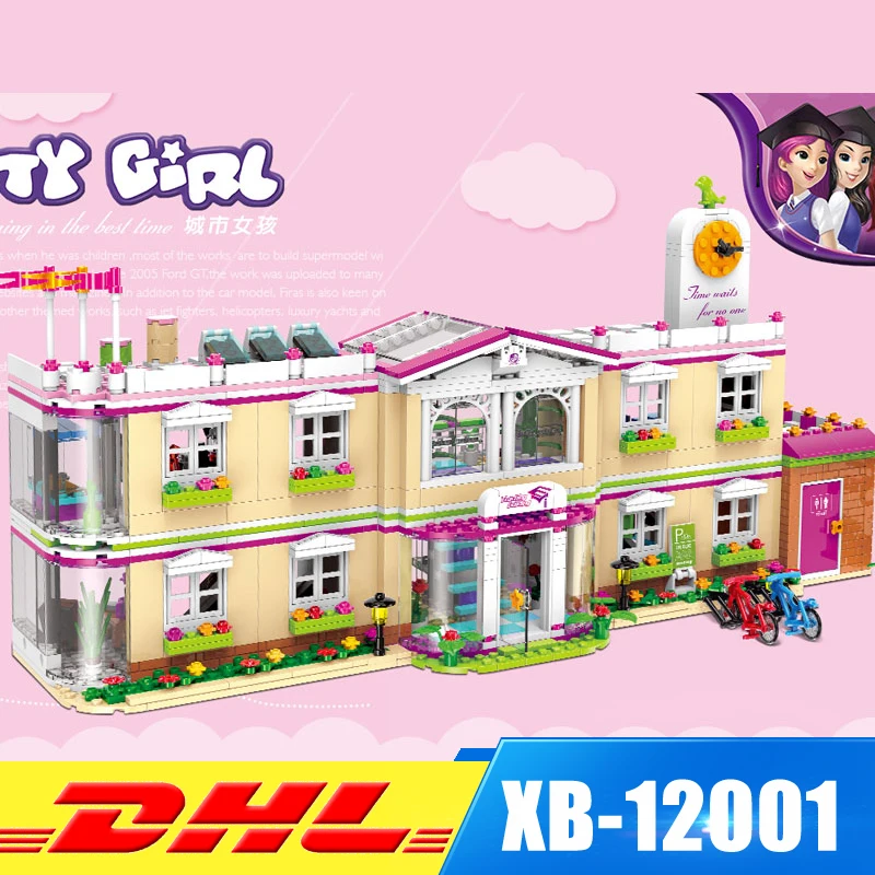 

XINGBAO 12001 New 1750Pcs City Girl Series The Happy Teaching Building Set Building Blocks Bricks Funny Toys for Child Girls