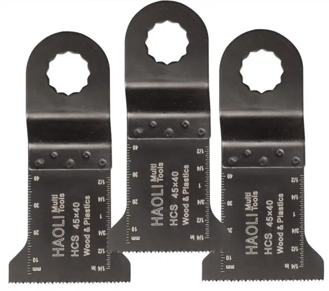 3 pcs 45mm standard universal oscillating muti tool saw blades for power tools as Ridgid,Worx