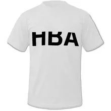 Customize Solid HBA t shirts O-Neck Fashion Street Style shirt Cotton men’s short sleeve t-shirt