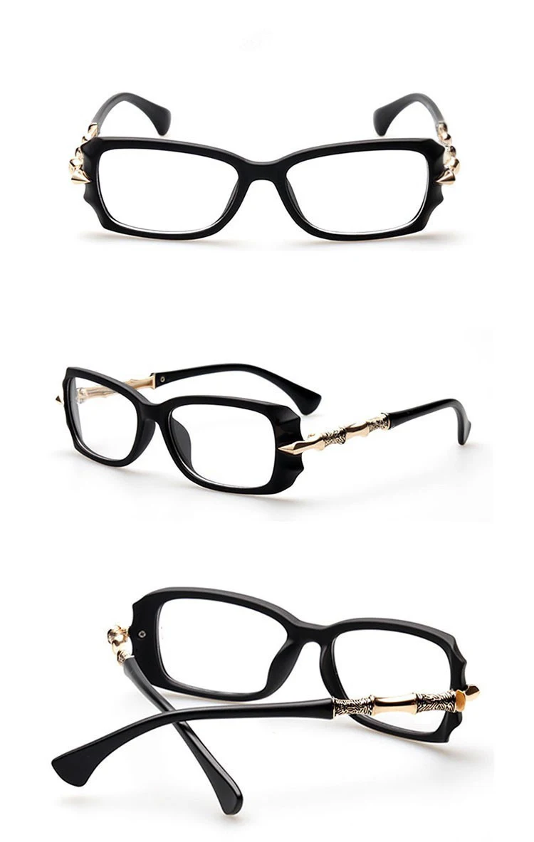 Чашма украшения новейшие женские оптические очки близорукость очки оправа по рецепту очки оправа - Цвет оправы: Matte Black