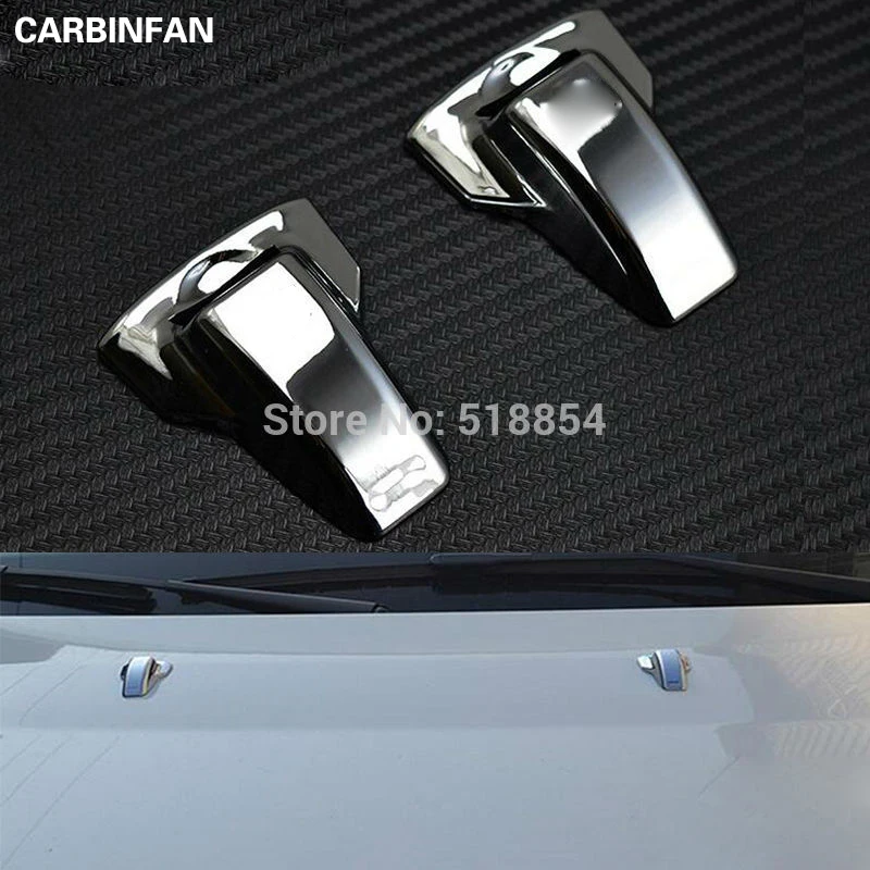 

ACCESSORIES FIT FOR 2007 - 2015 LAND ROVER FREELANDER 2 WINDSCREEN WASHER COVER SPRAY NOZZLE CHROME TRIM CAP 2PCS/SET