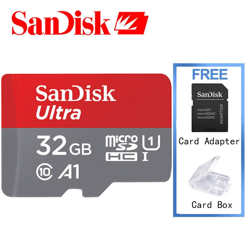 

SanDisk Micro Sd Cards 32 gb Microsdhc Memory Cards Micro Sd Card 32gb CLASS 10 A1 U1 98MB/S With Free Card Adapter USB Reader