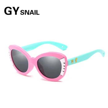 

GYsnail Brand Child Cute Cat eye Polarized Sunglasses Girls Boys Kids Baby Cartoon TAC TR90 Sun Glasses Outdoor Goggles Oculos