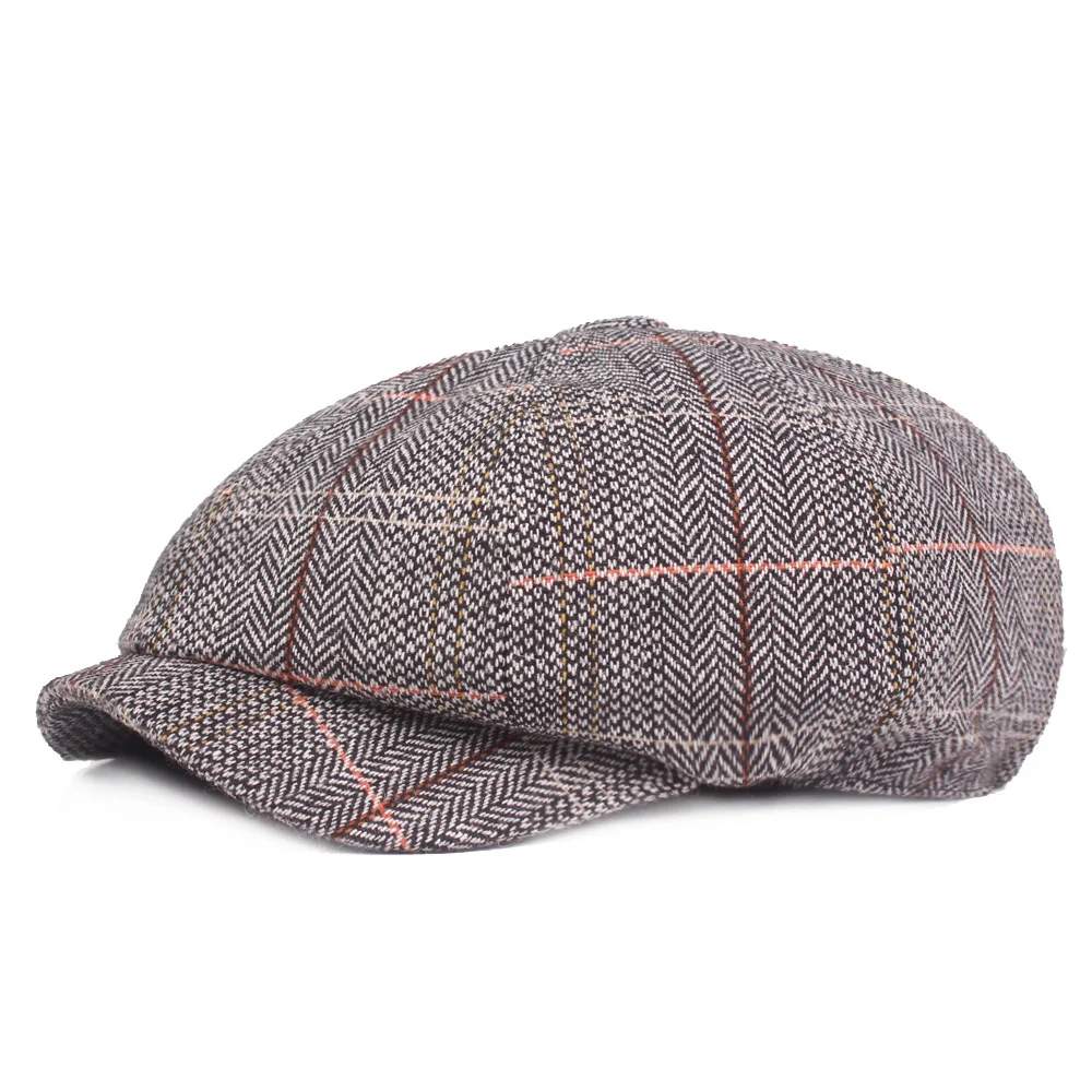 British retro beret men and women octagonal cap college wind painter hat newspaperboy art youth men's |