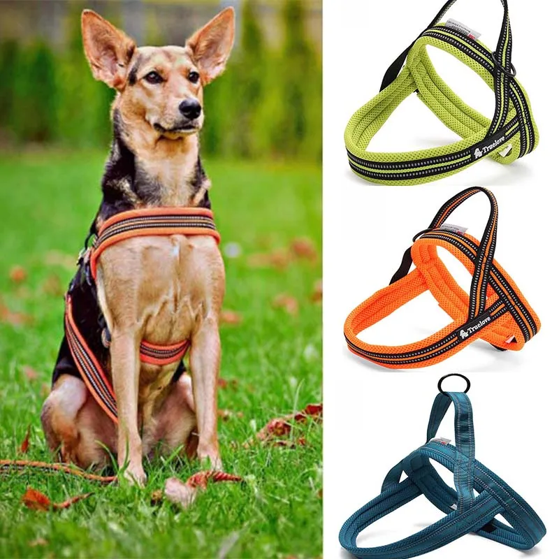 Truelove Soft Mesh Padded Nylon Dog Harness Vest Reflective Security