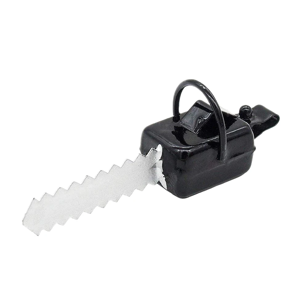 

Odoria 1:12 Miniature Black Chainsaw Electric Saw Garden Lawn Tools Fairy Garden Dollhouse Outdoor Accessories