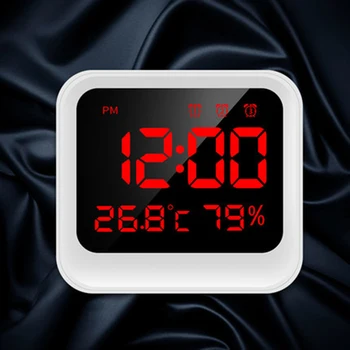 

Creative Electronic Alarm Clock Temperature Humidity Multi Function Led Clocks Desk Digital Wekker Digitaal Table Clock 50A0122