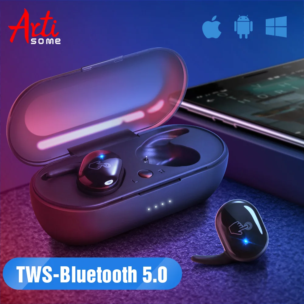 

Bluetooth 5.0 TWS Wireless Headphones Stereo Earphone Sports Earbuds Gaming Headset Wireless Bluetooth Earphone PK i10 TWS i12