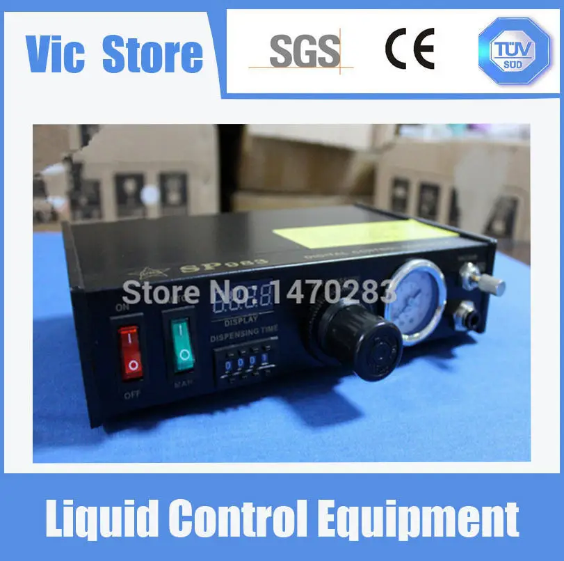 

Free Shipping 220V Auto Glue Dispenser Solder Paste Liquid Controller Dropper SP983 Dispensing System