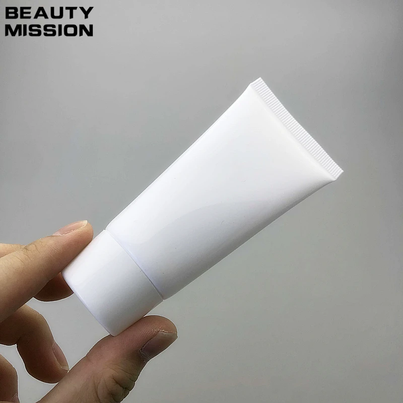 

50ML 50pcs/lot White Empty Soft Tube Cosmetic Cream Lotion Shampoo Containers Facial cleanser Unguent Containers Tube Squeeze