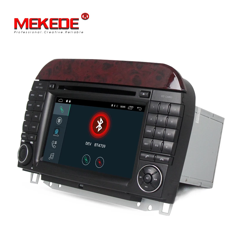 Top Android 7.1   Car DVD Player For Mercedes/Benz/S320/S350/S400/S500/W220/W215/C Class S Class 2G RAM 4G WIFI Radio GPS+8g map 5