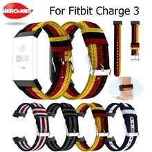 Замена для Fitbit Charge 3 Band нейлоновый текстильный ремень полоса Сменные Смарт-часы для фитнеса с нержавеющей для Charge3
