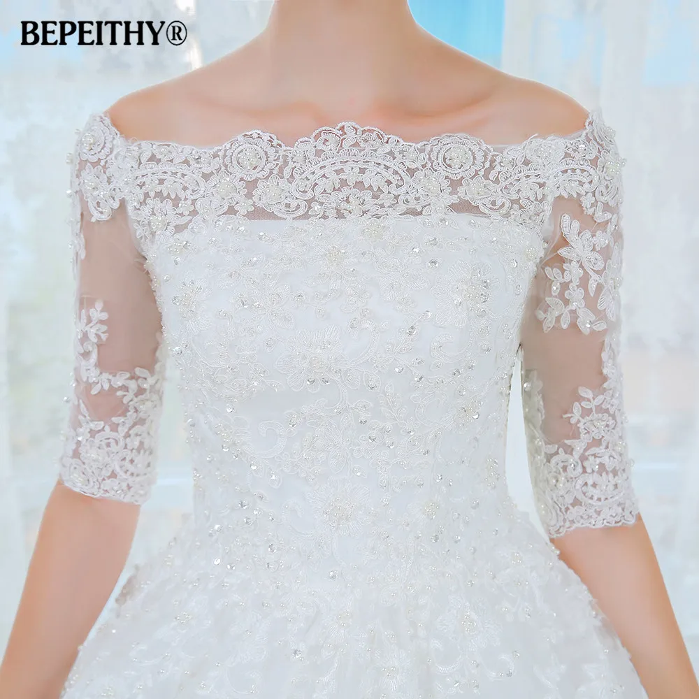 Vestidos De Novia, бальное платье с короткими рукавами, свадебное платье, Casamento, кружевное винтажное платье размера плюс, Новые свадебные платья принцессы