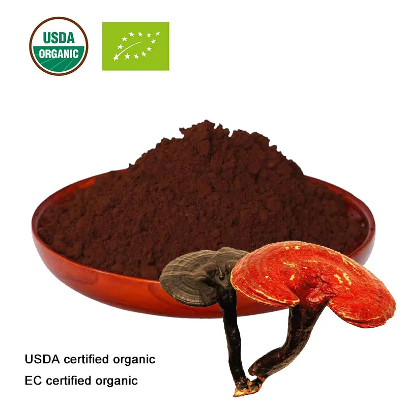 

USDA and EC Certified organic reishi shell-broken spore powder Ganoderma lucidum bacterium powder