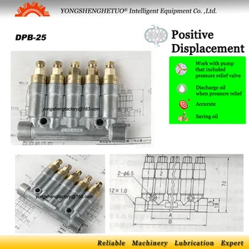 

detective volumetric oil distributor lubrication doser separator valve manifold dispenser 0.4cc 5outlet DPB-25