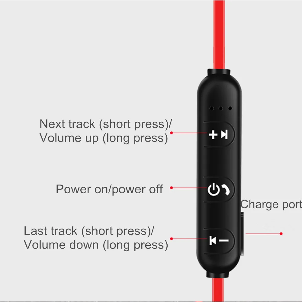 Wireless waterproof sport headphone headset Bluetooth earphone earbuds magnetic handsfree earpiece with microphone for phone (7)