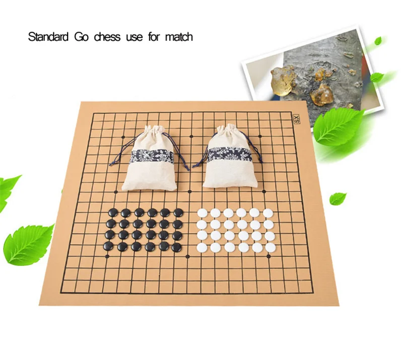 Стандартные шахматы для игры в шахматы, 19 линий, 361 шт., шахматная игра в шахматы, диаметр 2,2 см, кожаная шахматная доска, тканевая сумка, игрушка Weiqi
