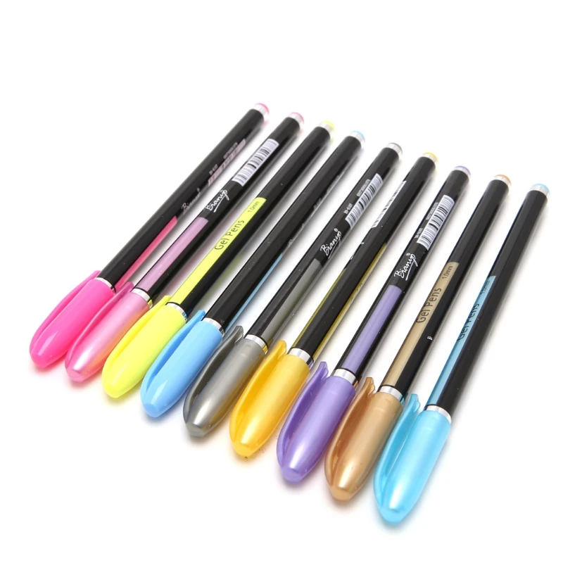 Высококачественные цветные гелевые ручки, набор уникальных цветов, гелевые ручки для взрослых, художественные маркеры, Детские принадлежности для рисования, подарки, набор 48 цветов
