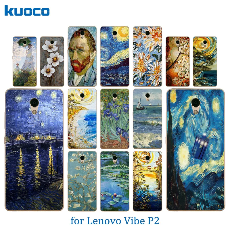 TPU мягкий чехол для Lenovo Vibe P2 P2a42 телефона Ван Гог шаблон P2/P2 P2c72 силиконовый |