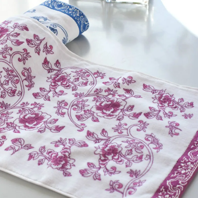 Полотенце из натурального хлопка 34x75 см 100 г|towels bathroom|cotton towelporcelain pattern |