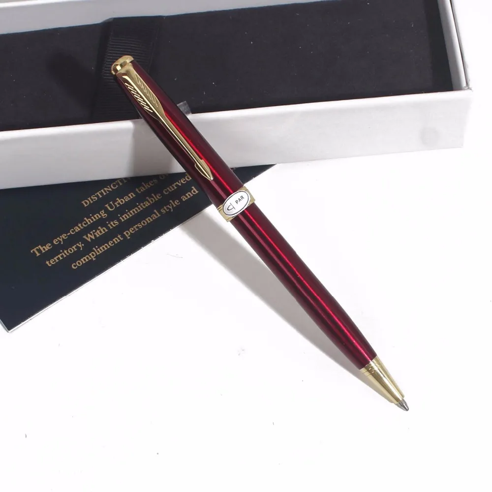 

Sonneting Rollerball pen metal office school pen Classic gold black gold clip pen gift with box blue Gold