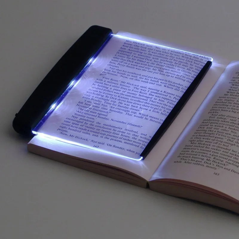 

Creative Transparent Battery LED Book Light Student Eye Protection Lamp for College Dormitory Study Night Reading Lamp Gifts