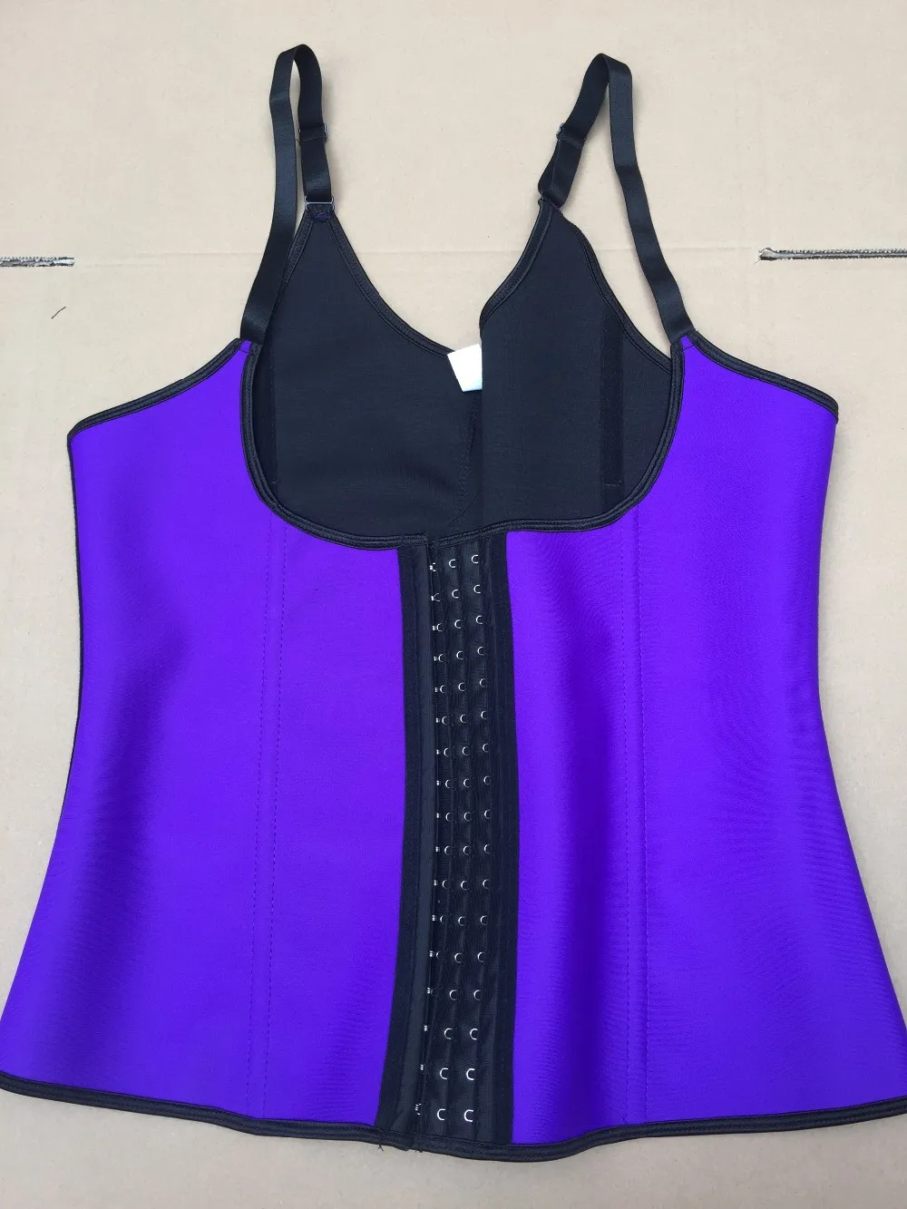8116 vest adjustable latex waist corsets (3)