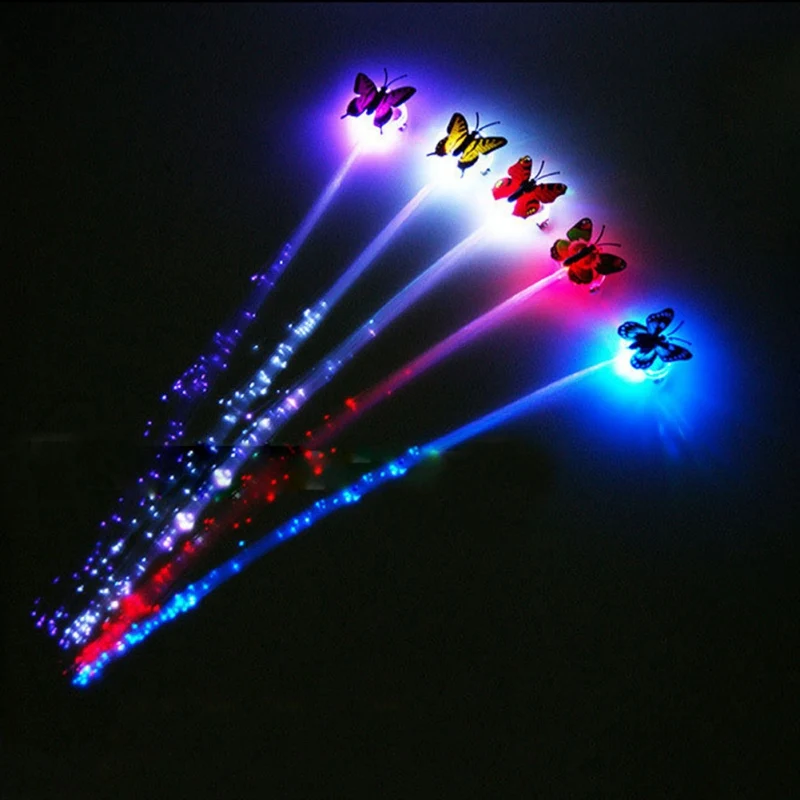 

1Pcs Coloful Gradient LED Light-emitting Braid Hairpin Flash Braid Hair Ornament Girls Led Toys cool