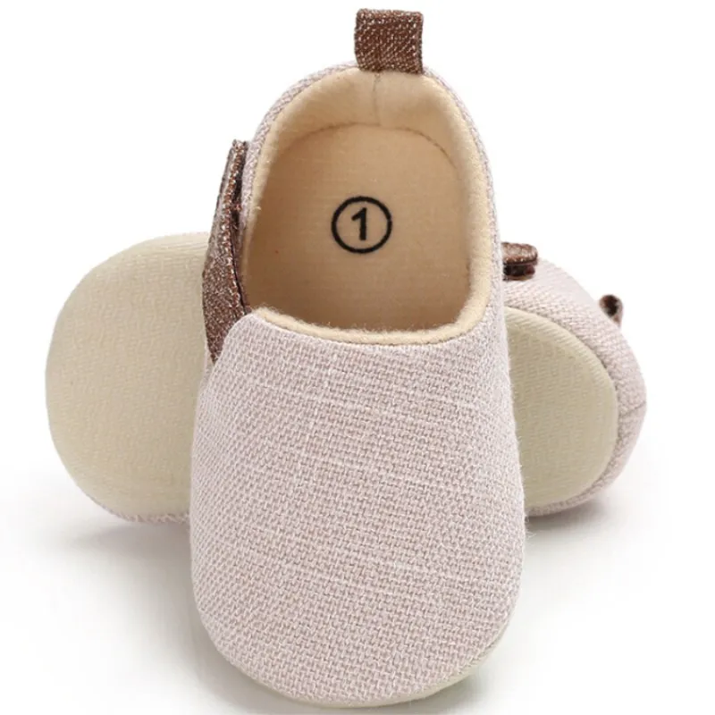 0-18 месяцев, летняя одежда для малышей; для новорожденных девочек мягкая однотонная повседневная обувь ротанга ткань детская кроватка, туфли, ползунки, одна пара