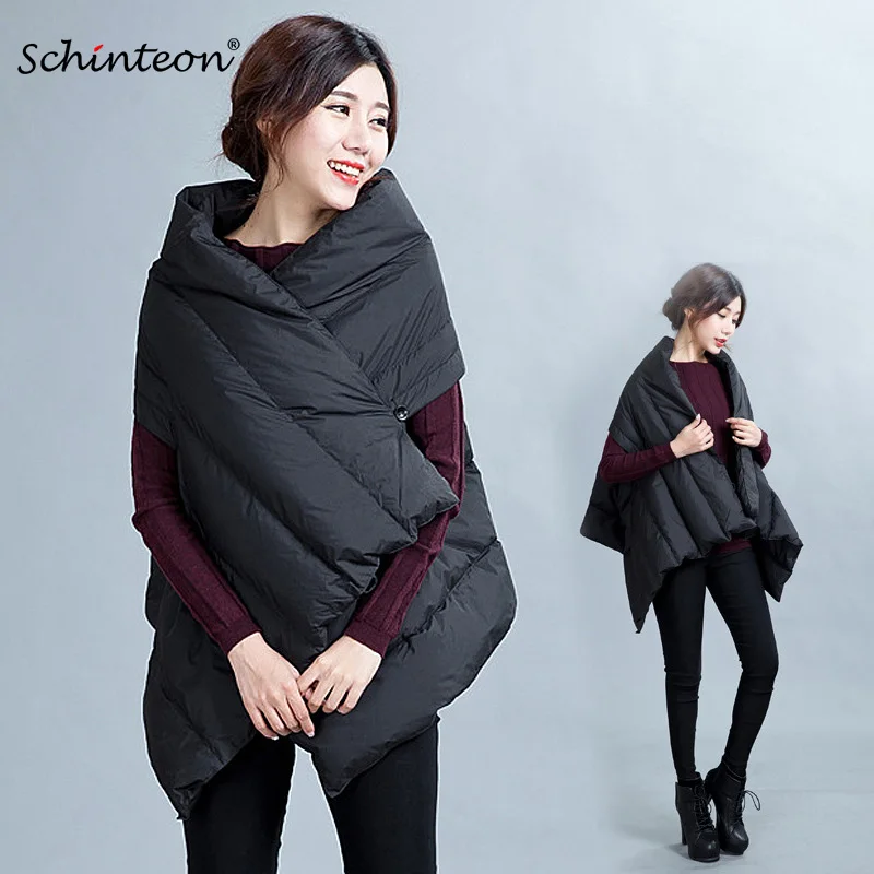 

2018 Fashionable Brand Down Vest Gielt Jacket Coats Loose Top Quality Waistcoat One Size Black 90% white duck down