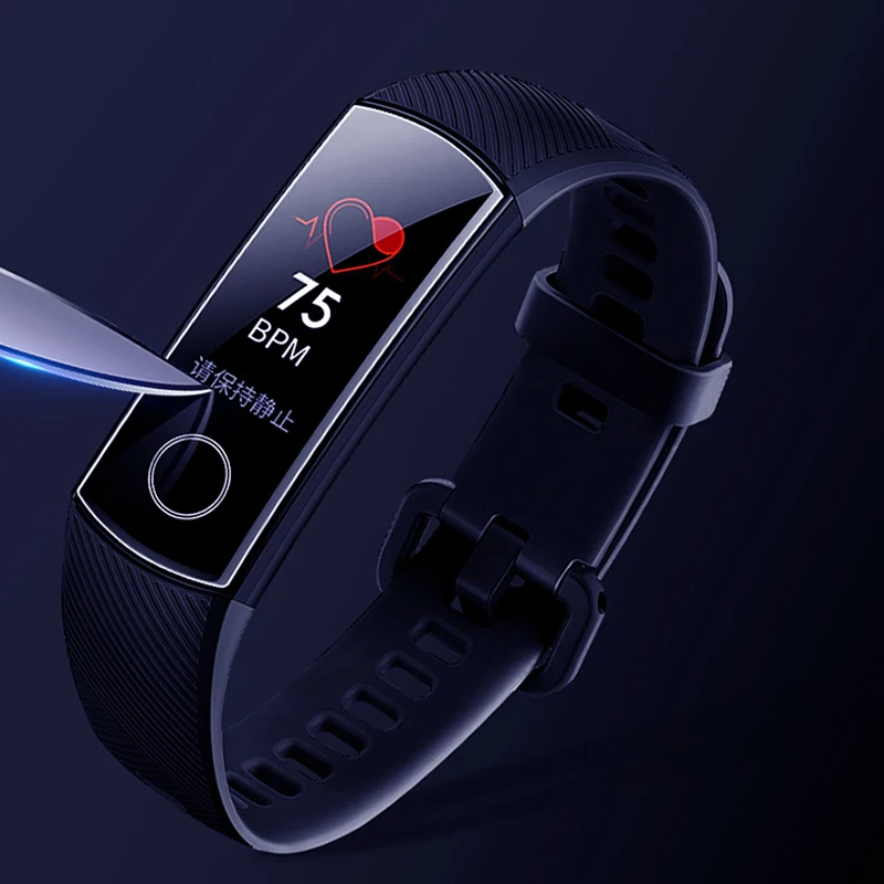 3 в 1/упаковка Honor Band 4 ремешок силиконовый браслет для оригинального huawei Honor Band 4 умный браслет на запястье huawei Band 4 пленка