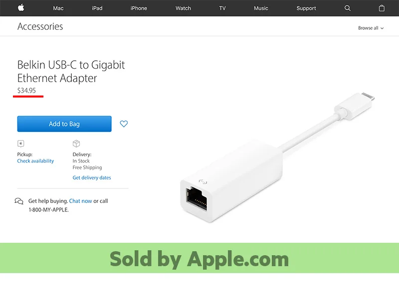 Belkin Original Usb C To Gigabit Ethernet Adapter Type C To 100 1000mbps Network Card For Macbook Pro With Package F2cu040 Gigabit Ethernet Adapter Network Cardethernet Adapter Aliexpress
