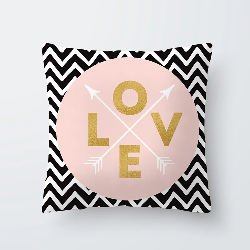 Polyester Pillowcase Home Decorative zara*women New Pillow Cases Leaf pattern Printed Pillow Case Cover Square 45cm*45cm 1pcs